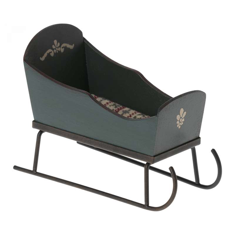 Maileg Kane with Mattress - Mouse - Green 