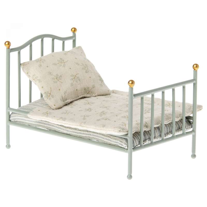 Maileg Vintage Bed - Mouse - Mint 