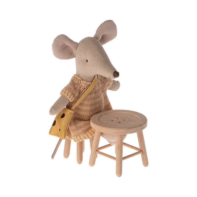 Maileg Table and Stool - Mouse 