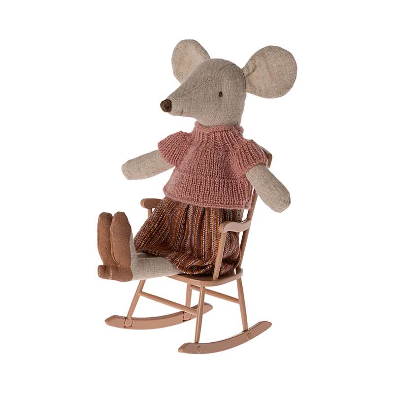 Maileg Rocking chair - Mouse - Dark Powder 