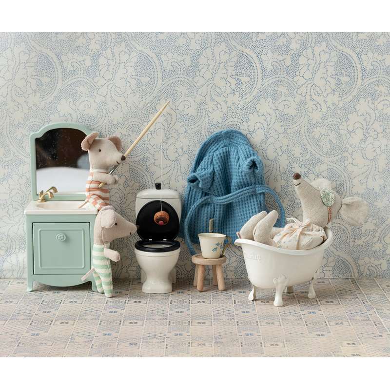 Maileg Bathroom furniture - Mouse - Mint 