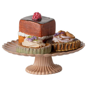 Maileg Kuchen und Kuchenständer - Miniatur 