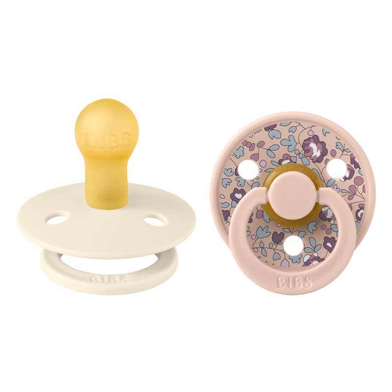 Succhietto Bibs Rotondo Colour - 2-Pak - tg. 1 - gomma naturale - Liberty - Eloise/Blush Mix 