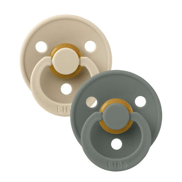BIBS Symmetrische Colour Sut - 2er-Pack - Gr. 2 - Naturkautschuk - Vanille/Kiefer 