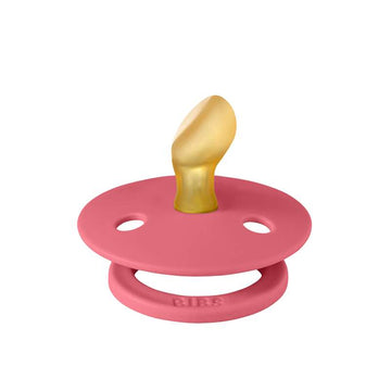 Bibs Anatomische Colour Fopspeen - mt. 1 - natuurrubber - Koraal 