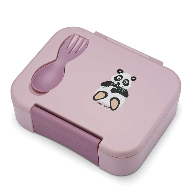 Carl Oscar BentoBOX Σακούλα φαγητού με CUTElery - Παιδιά - Πάντα - Rosa 