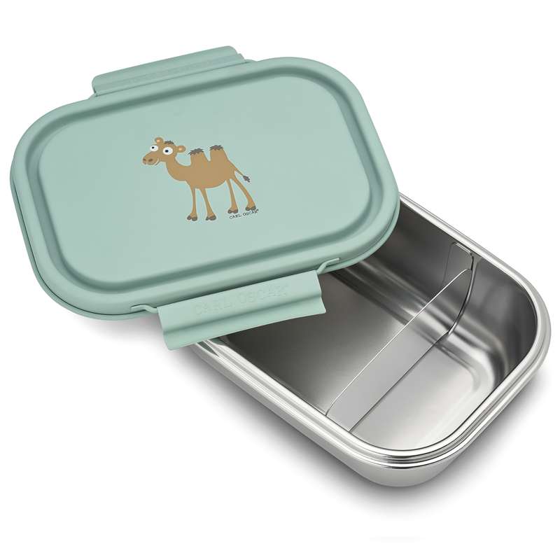 Carl Oscar Boîte à lunch en acier - Enfants - Chameau - Mint 