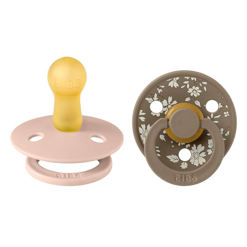 Succhietto Bibs Rotondo Colour - 2-Pak - tg. 2 - gomma naturale - Liberty - Capel/Blush Mix 