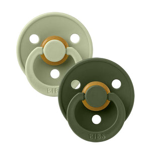 Bibs Anatominen Colour Tutti - 2-Pak - k. 2 - luonnonkumi - Salvia/Hunting vihreä 