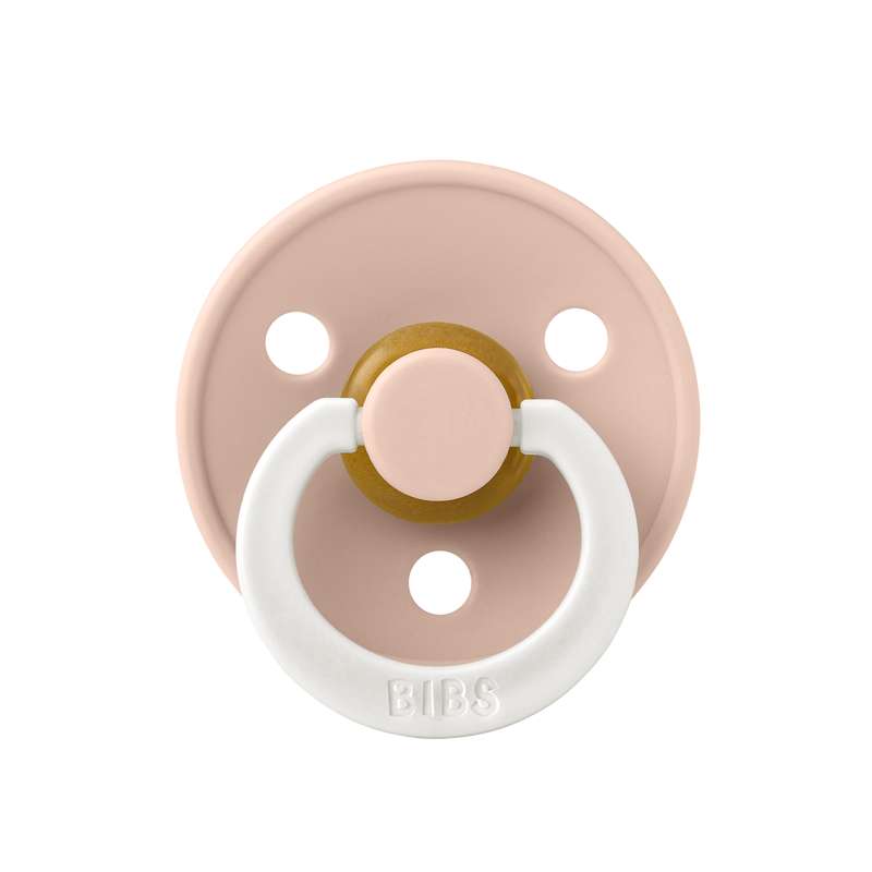 BIBS Sut de culoare simetric - măr. 1 - cauciuc natural - GLOW - Blush 