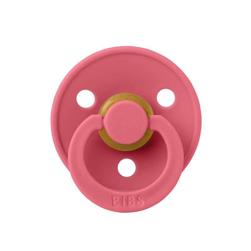 BIBS Symmetrische Kleur Sut - mt. 1 - natuurrubber - Koraal 