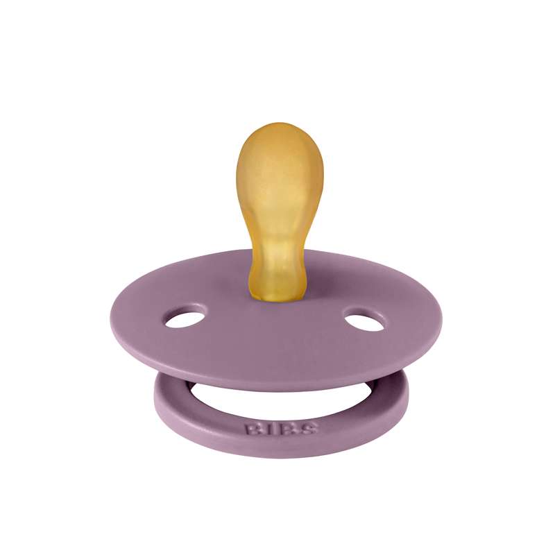 BIBS Symetrická farba Sut - veľ. 1 - prírodná guma - Mauve 