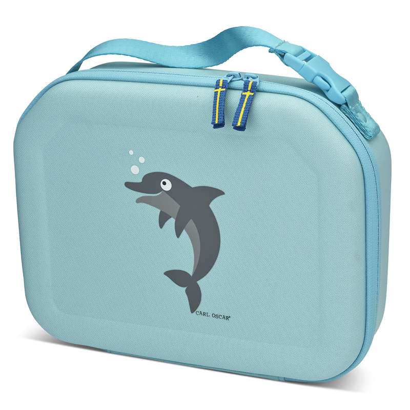 Carl Oscar Borsa frigo Pack n' Snack - Delfino - Chiaro Blu 