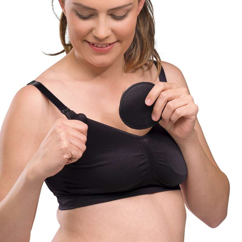 Carriwell Nueva Mamá Amamantar lavable de talla única - negro 