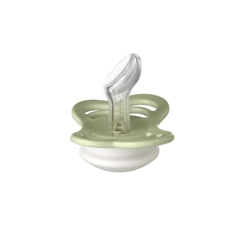 Succhietto Bibs Couture - tg. 1 - Silicone - GLOW - Salvia 