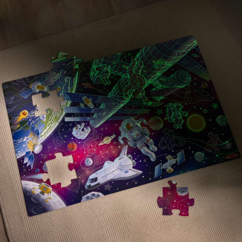 Melissa & Doug Puzzle - Glow in the Dark Outdoor 