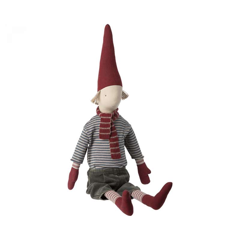 Maileg Pixy Julenisse - Μικρός - Αγόρι με Ριγέ Μπλούζα (83 εκ.) 