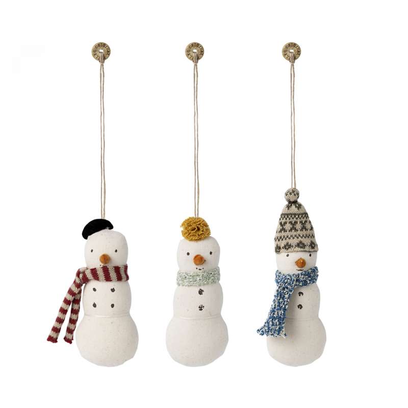 Maileg Christmas ornament in fabric - Snowwoman 