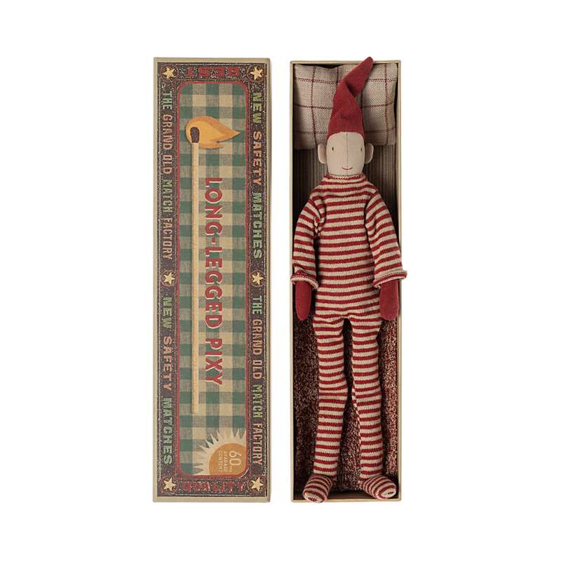 Maileg Long-legged Elf in Matchstick Box - Small 