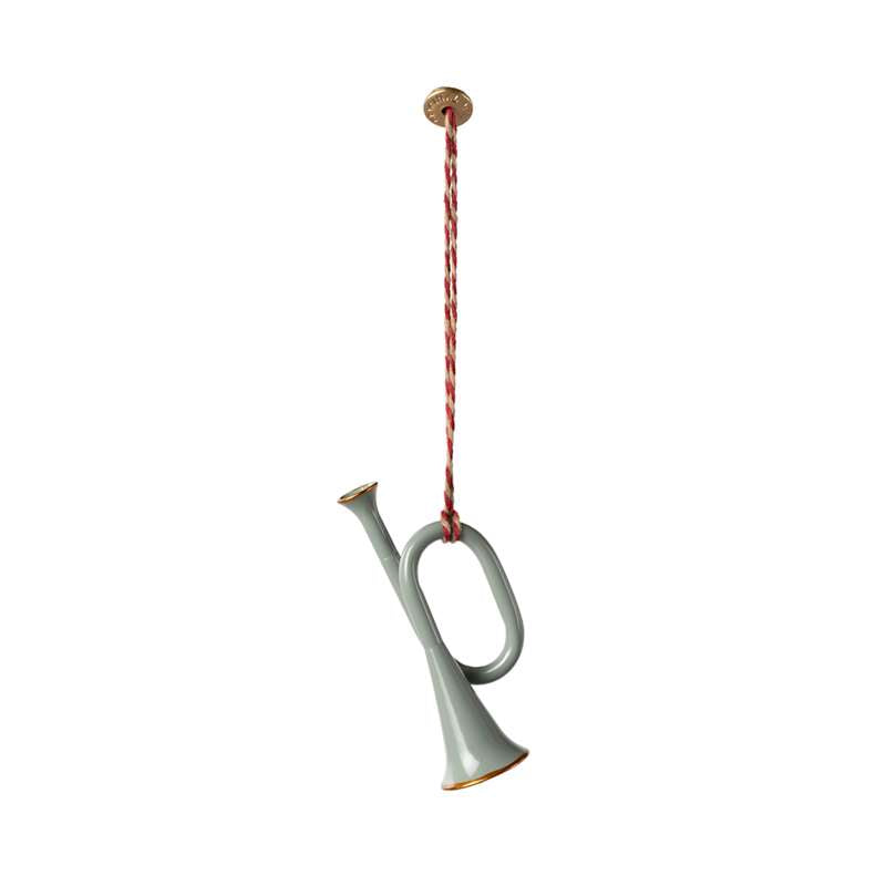 Maileg Ornamento natalizio in metallo - Tromba - Mint 