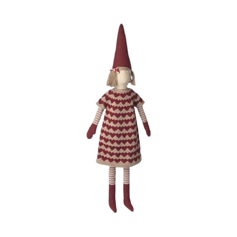 Maileg Elf - sz. 5 - Girl - Knitted Dress 