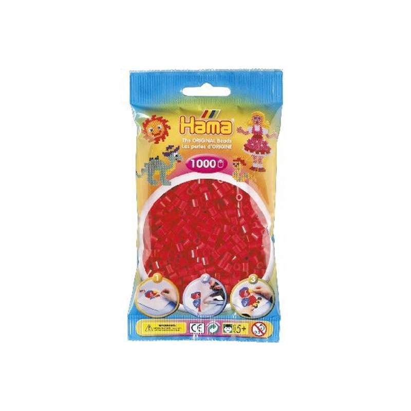 HAMA Perles Midi - 1000 pcs. - Rouge (207-05) 