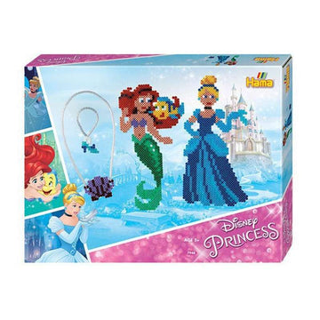 HAMA Conjunto de Perlas Midi en Caja de Regalo - Princesas de Disney 