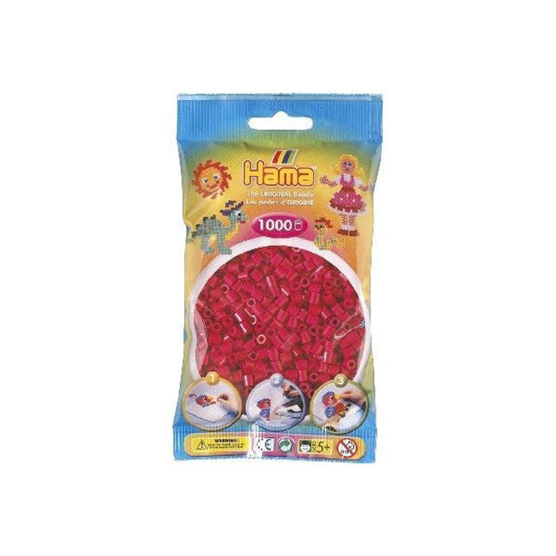 HAMA Perles Midi - 1000 pcs. - Bordeaux (207-29) 