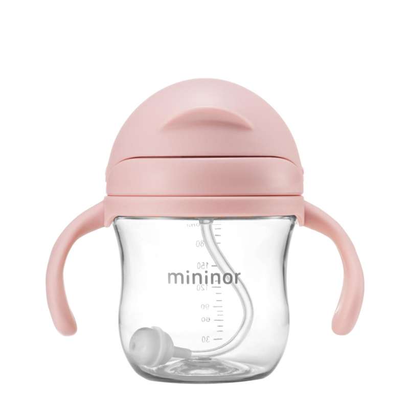 Mininor Straw Cup - Tritan - 220ml - Rosa 