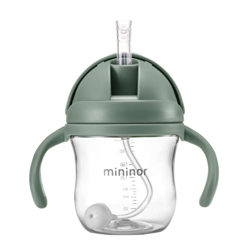 Mininor Straw cup - Tritan - 220ml - Green 