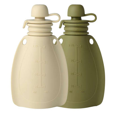 Mininor Smoothie bottle - 2 pcs. - Rabbit/Moss green 