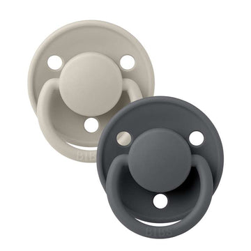 Bibs De Lux Fopspeen - 2-Pack - One Size - Silicone - Zand/IJzer 