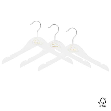 Cam Cam Copenhagen Kinderhangers - 3-pack - FSC - Wit 