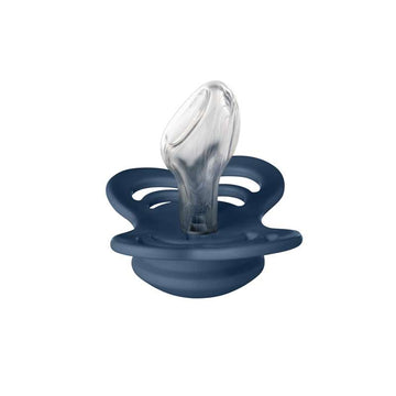 Succhietto Bibs Couture - tg. 2 - Silicone - Blu Acciaio 