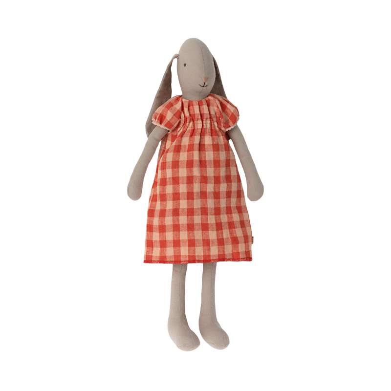 Maileg Coniglio - Taglia 3 - Chiaro - Vestito Rosso 
