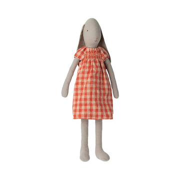 Maileg Coniglio - tg. 5 - Chiaro - Vestito a Rete Rossa 