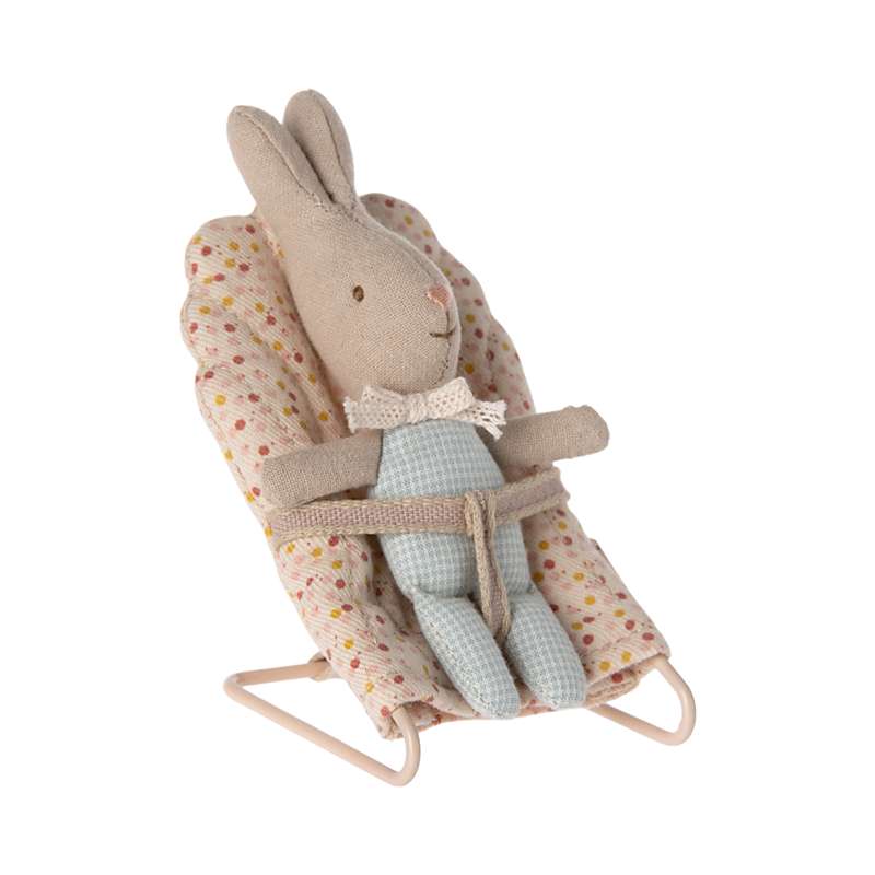 Maileg Rabbit - My - Light Blue Check 