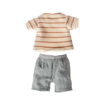 Maileg Gestreepte Blouse en Shorts - mt. 1 Konijnen en Hazen 