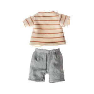 Maileg Gestreiftes Oberteil und Shorts - Gr. 1 Kaninchen und Hasen 