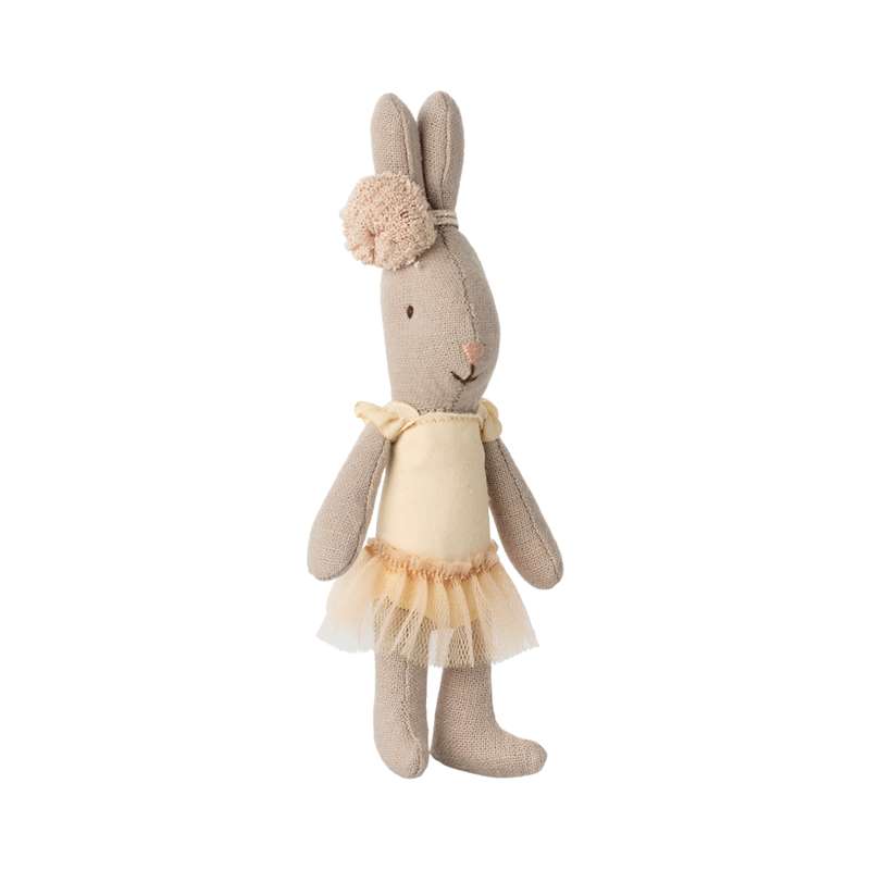 Maileg Coelho - Micro - Traje de Ballet e Saia de Tule - Creme 