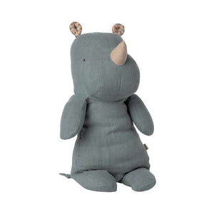 Maileg Safari Friends - Rhinoceros - Medium - Dusty Blue 