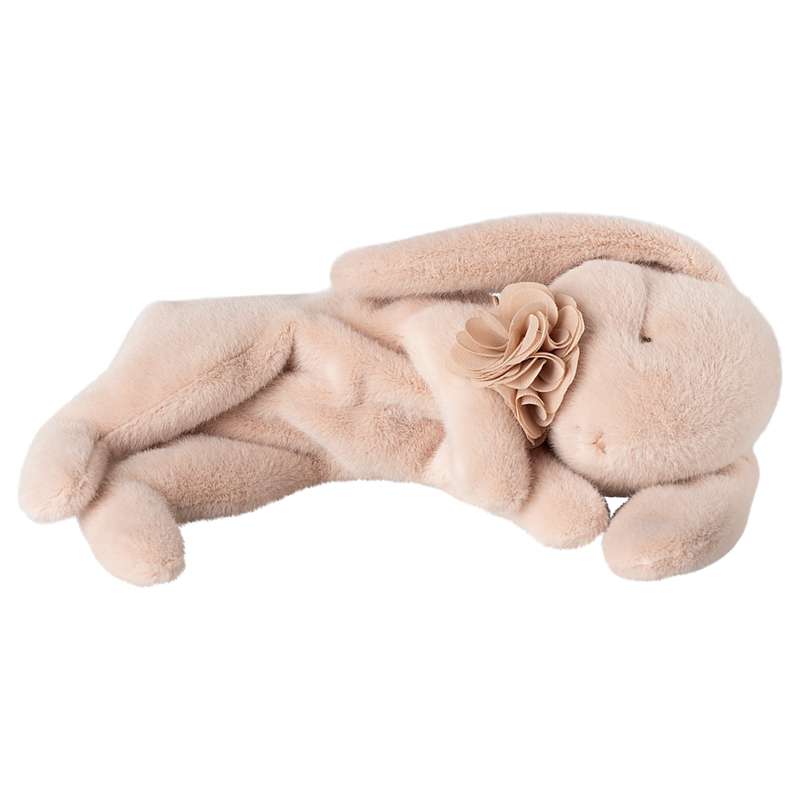 Maileg Lapin en peluche dormant - Petit - Poudré 