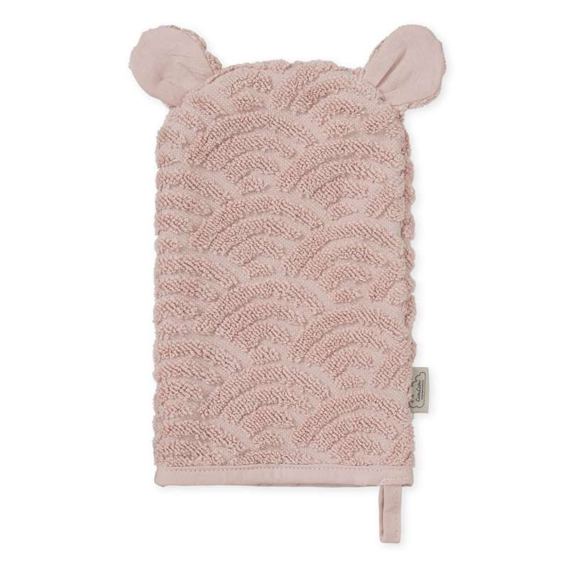 Cam Cam Copenhagen Wash glove with ears - GOTS - Dusty Rose 
