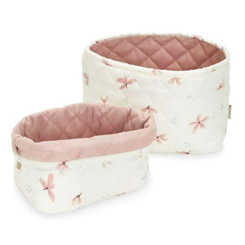 Cam Cam Copenhagen Quilted Oppbevaringskurver - 2 stk. - OCS - Windflower Creme 