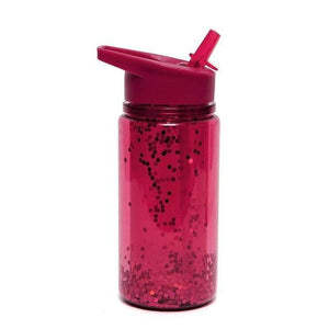 Petit Monkey Glitter water bottle (zinfandel) 