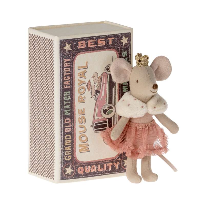 Maileg Princess Mouse - Little Sister in Matchbox 