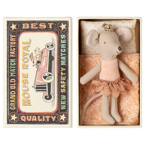Maileg Princess Mouse - Little Sister in Matchbox 