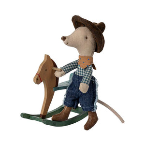Maileg Cowboymus En Caballito de Madera - Hermanito 