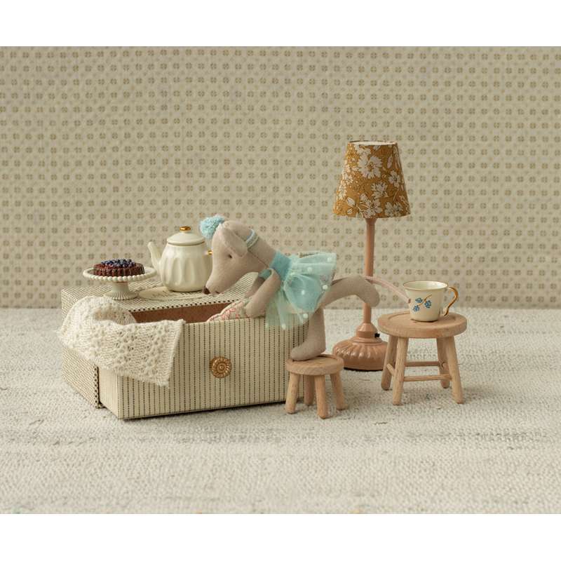 Maileg Taneční myš v Daybed - Malá sestra 