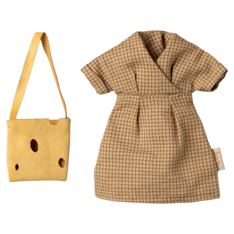 Maileg Dress and Bag - Mother Mouse 